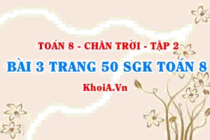 Bài 3 trang 50 Toán 8 Chân trời sáng tạo Tập 2